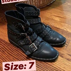 Forever 21 Studded Ankle Boots